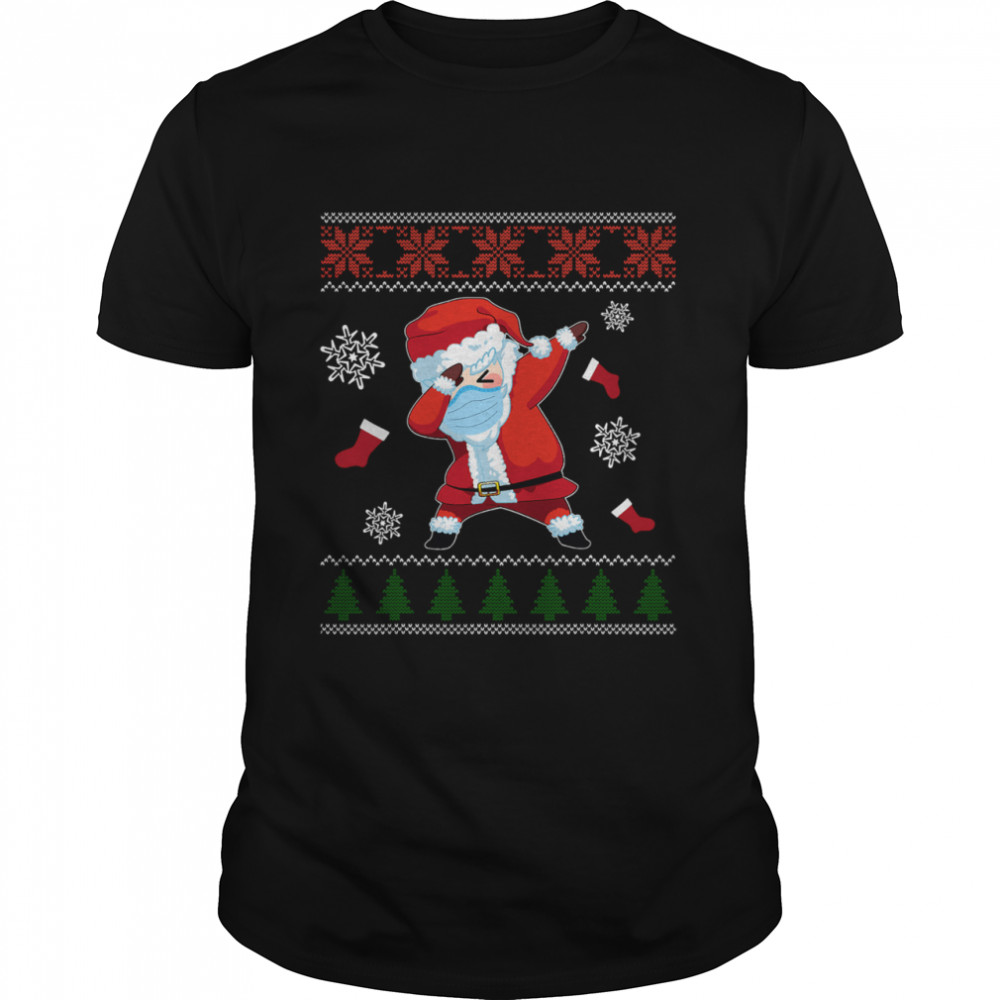 Dabbing Santa Claus Wear Mask Family Matching Christmas shirt Dabbing Santa Claus Wear Mask Family Matching Christmas shirt