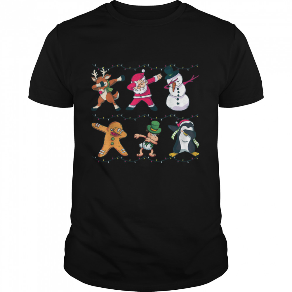 Dabbing Santa Elf Friends Dab Christmas boys Xmas Dabbing Santa Elf Friends Dab Christmas boys Xmas