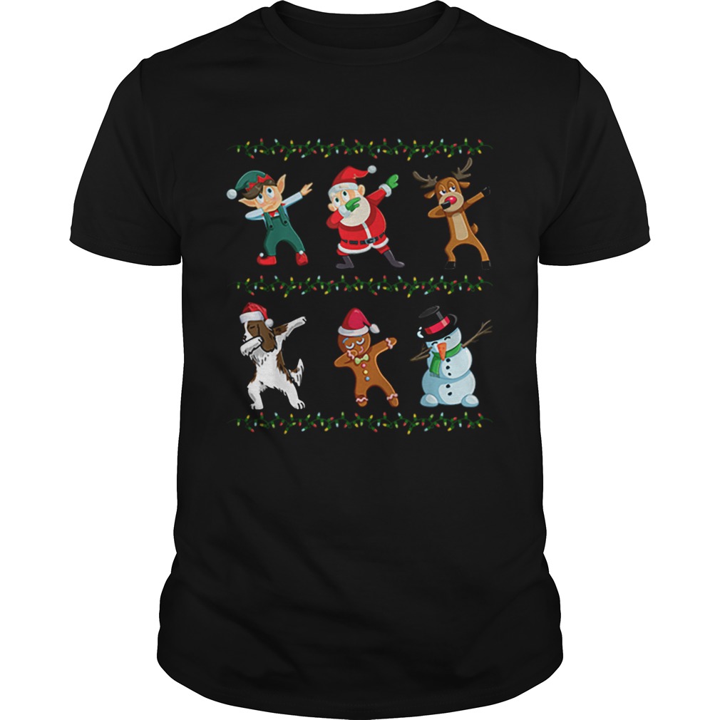 Dabbing Santa Springer Spaniel And Friends Christmas shirt Dabbing Santa Springer Spaniel And Friends Christmas shirt