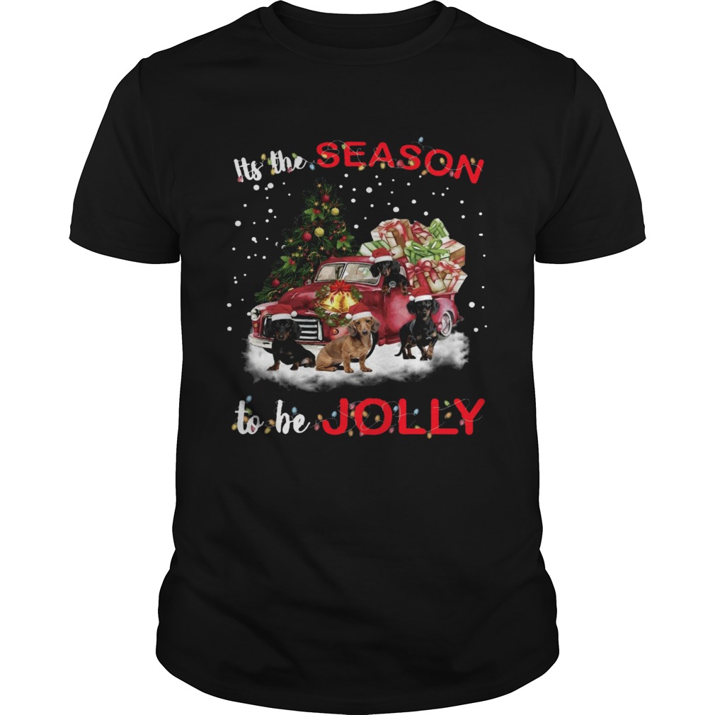 Dachshund Its The Season To Be Jolly Christmas Dachshund Its The Season To Be Jolly Christmas