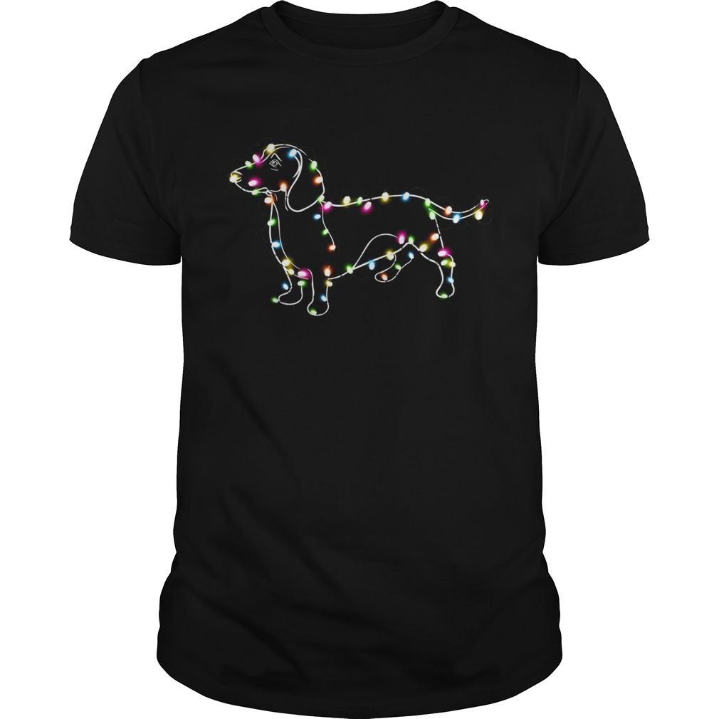 Dachshund light Christmas shirt Dachshund light Christmas shirt