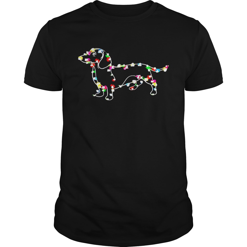 Dachshund lights Christmas shirt Dachshund lights Christmas shirt