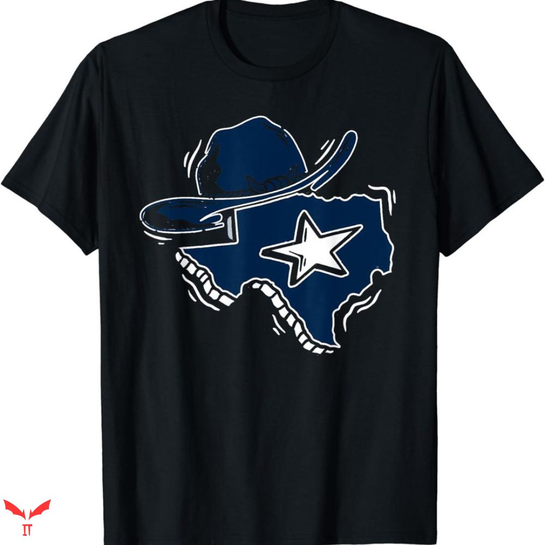 Dallas Cowboys T-shirt Blue Map Dallas Cowboys T-shirt Blue Map