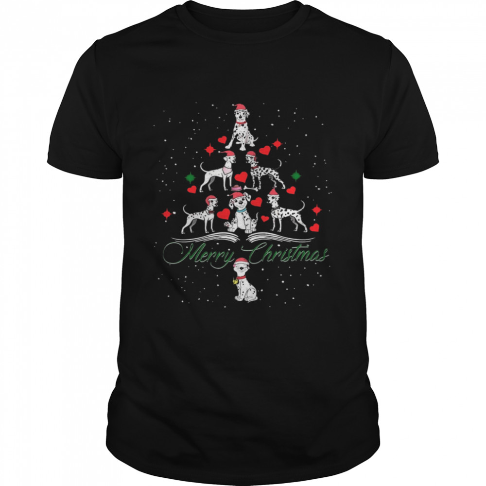 Dalmatian Dog Cartoon Merry Christmas Tree shirt Dalmatian Dog Cartoon Merry Christmas Tree shirt