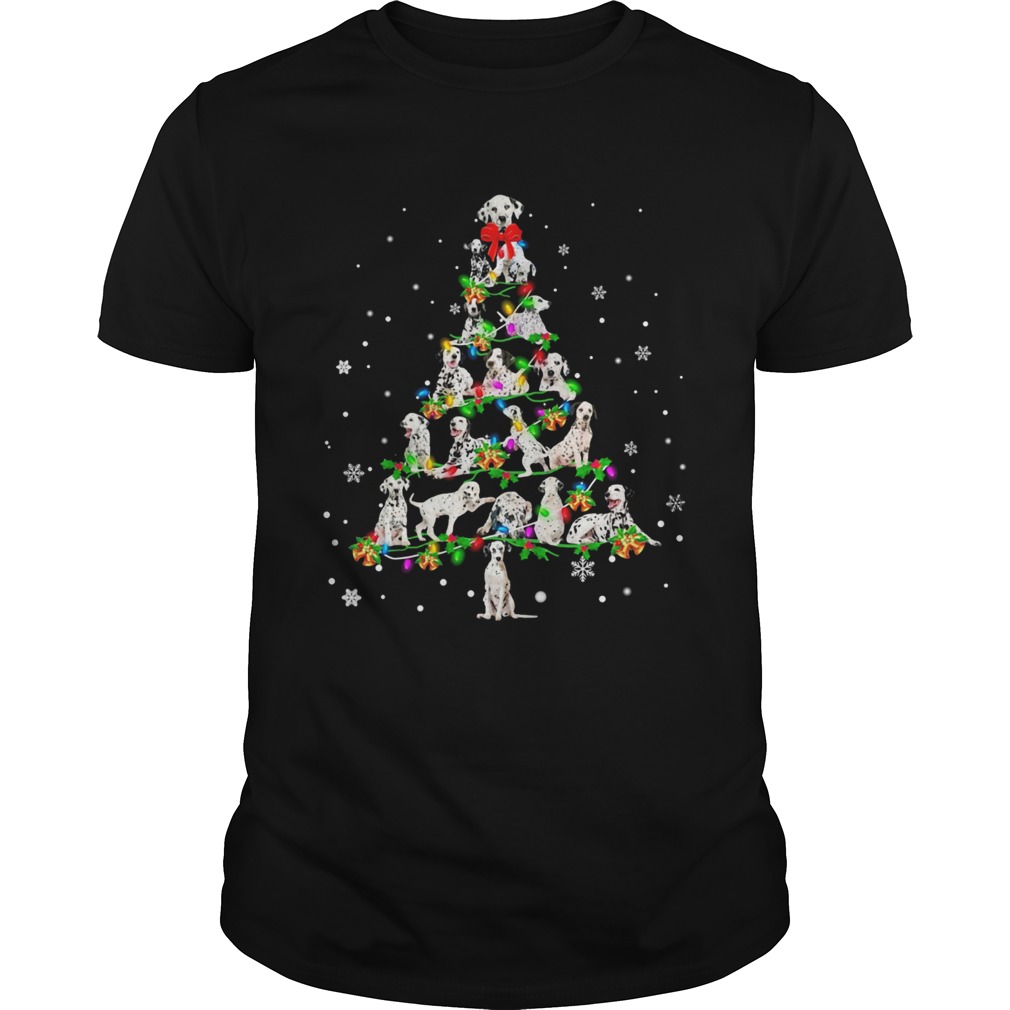 Dalmatian Light Christmas tree shirt Dalmatian Light Christmas tree shirt