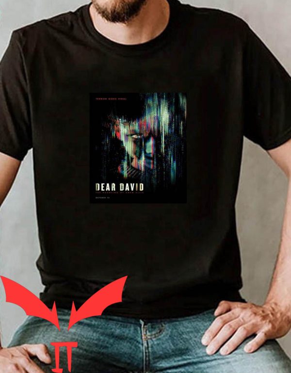 Dear David T-Shirt Horror Movie Poster Scary Halloween