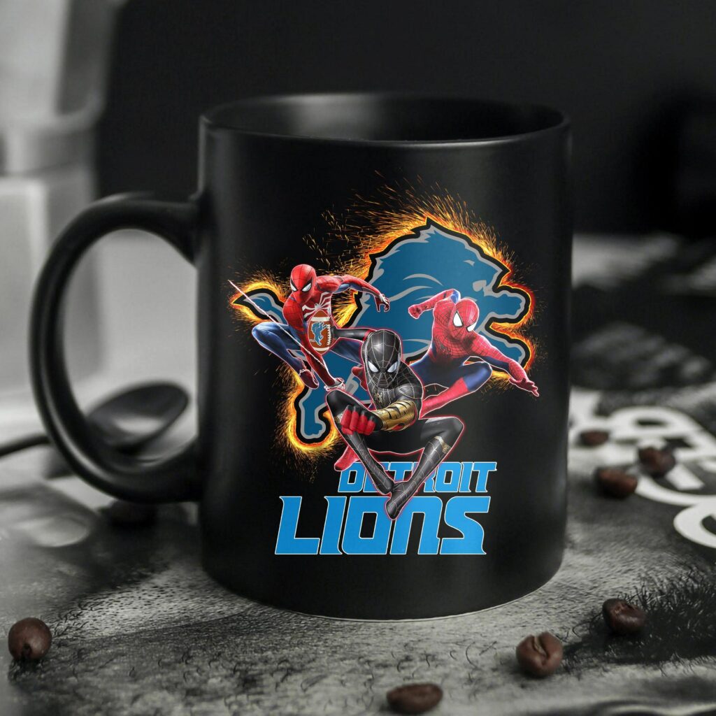 detroit lions mug