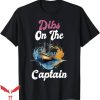 Dibs On The Captain T-Shirt Blue Orangde Sea Tee Trending
