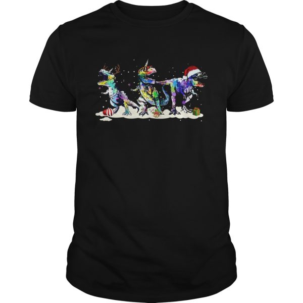 Dinosaur T-rex Christmas shirt