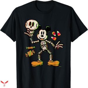 Disney Halloween T-shirt Mickey Skull