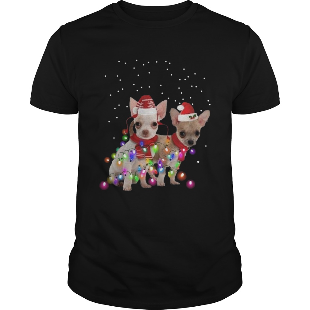 Dog Graphic Chihuahua Xmas Lights shirt Dog Graphic Chihuahua Xmas Lights shirt