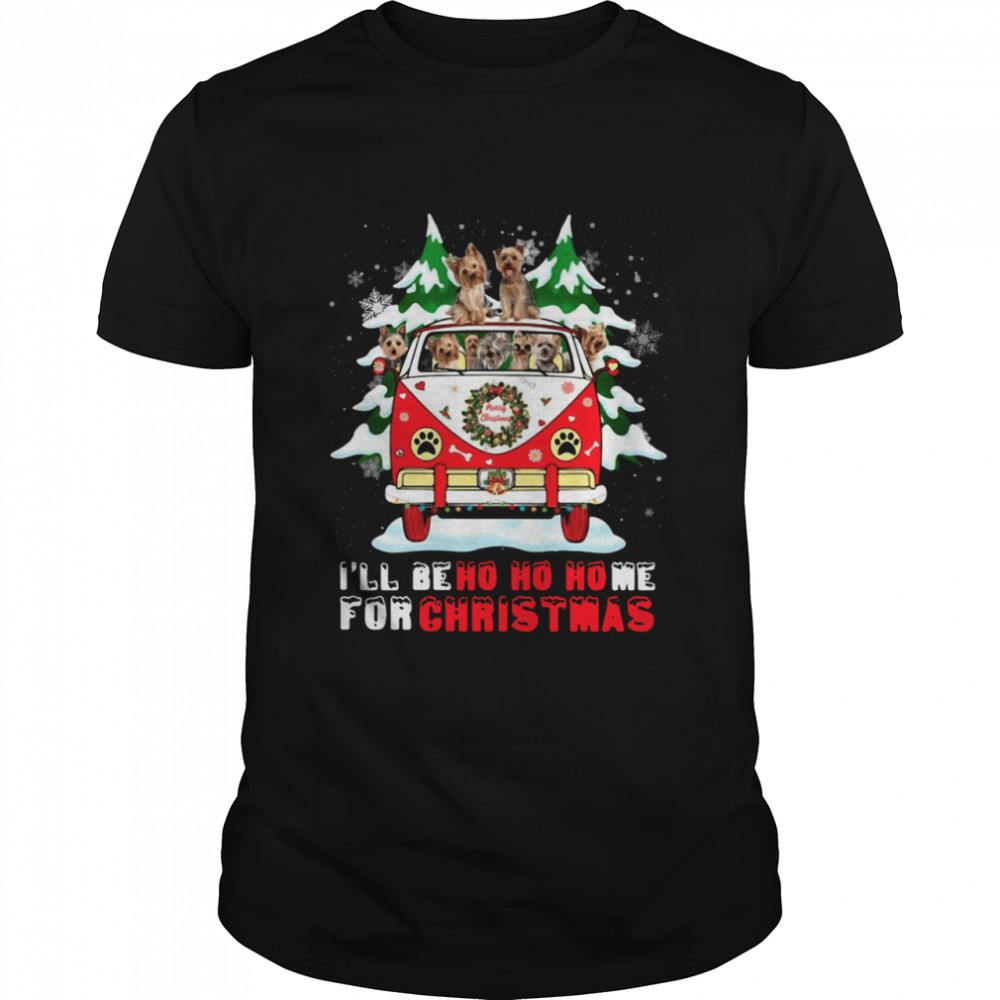 Dogs driver car Ill be ho ho home for Christmas shirt Dogs driver car Ill be ho ho home for Christmas shirt