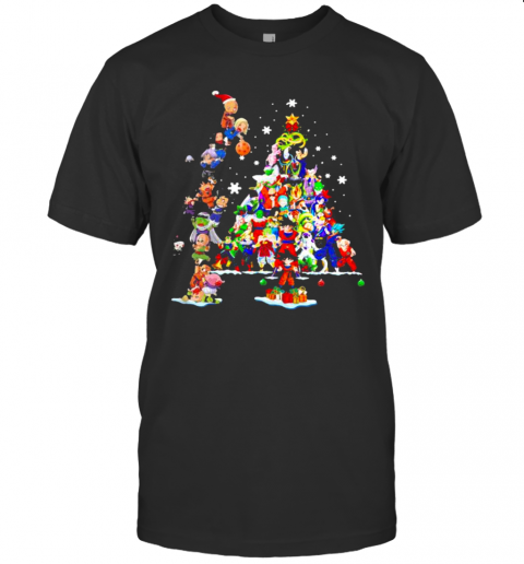 Dragon Ball Christmas Tree Merry Xmas T-Shirt Dragon Ball Christmas Tree Merry Xmas T-Shirt