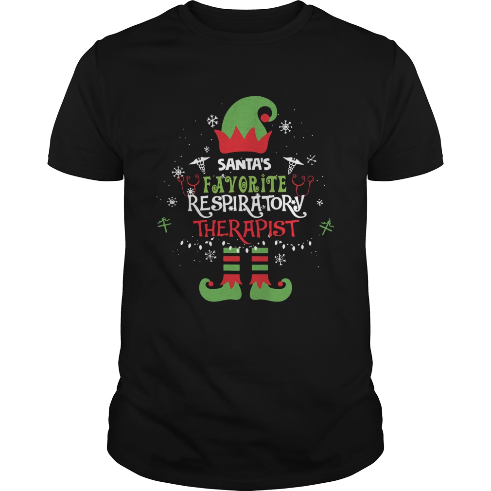 ELF Santa’s Favorite Respiratory therapist shirt ELF Santa’s Favorite Respiratory therapist shirt