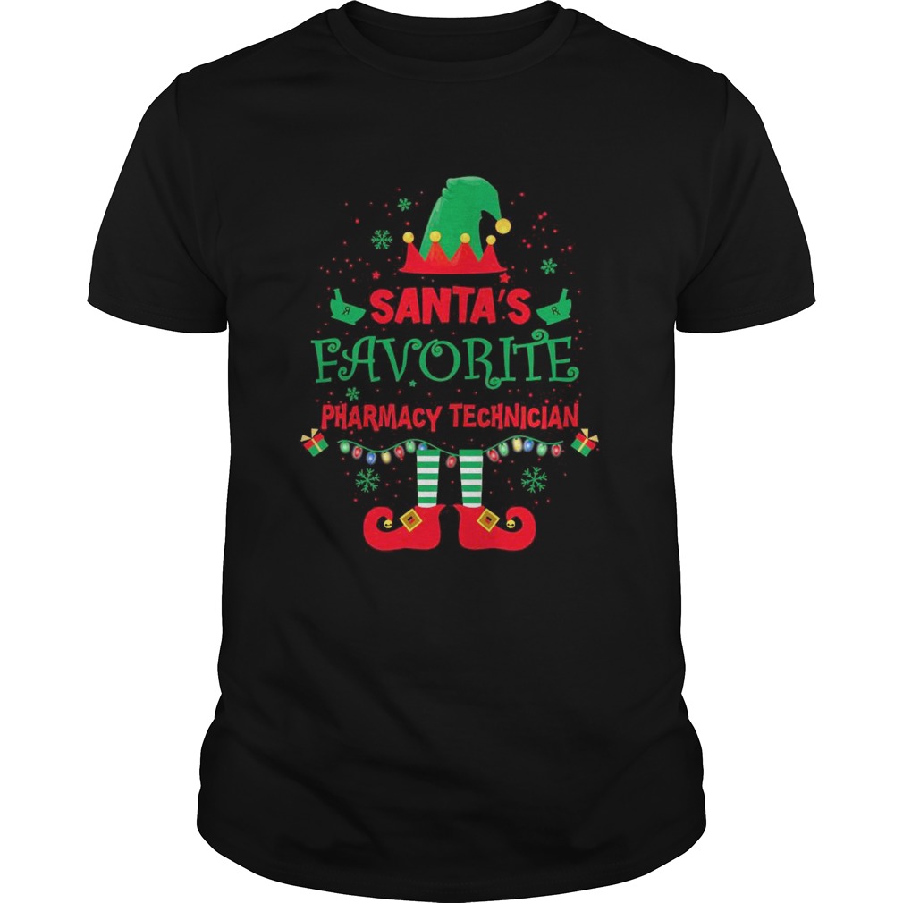 ELF Santas Favorite Pharmacy Technician Merry Christmas shirt ELF Santas Favorite Pharmacy Technician Merry Christmas shirt