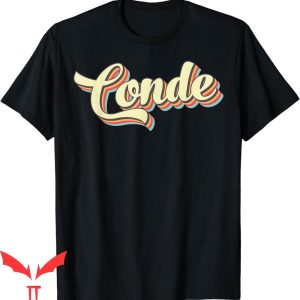 El Conde T-Shirt Conde Retro Art Baseball Font Vintage