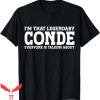El Conde T-Shirt Conde Surname Funny Team Family