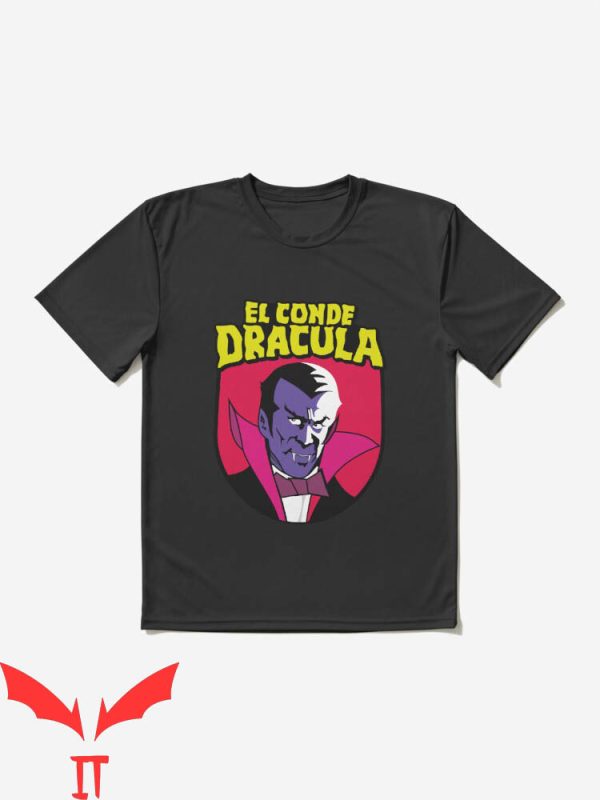 El Conde T-Shirt Dracula Vampire Horror Halloween Cartoon