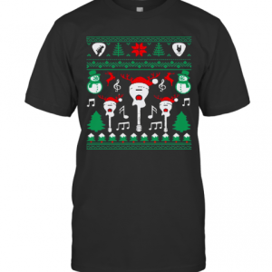 Electric Guitar Ugly Christmas T-Shirt
