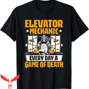 Elevator Game T-Shirt Game Of Death Mechanic Game Of Death
