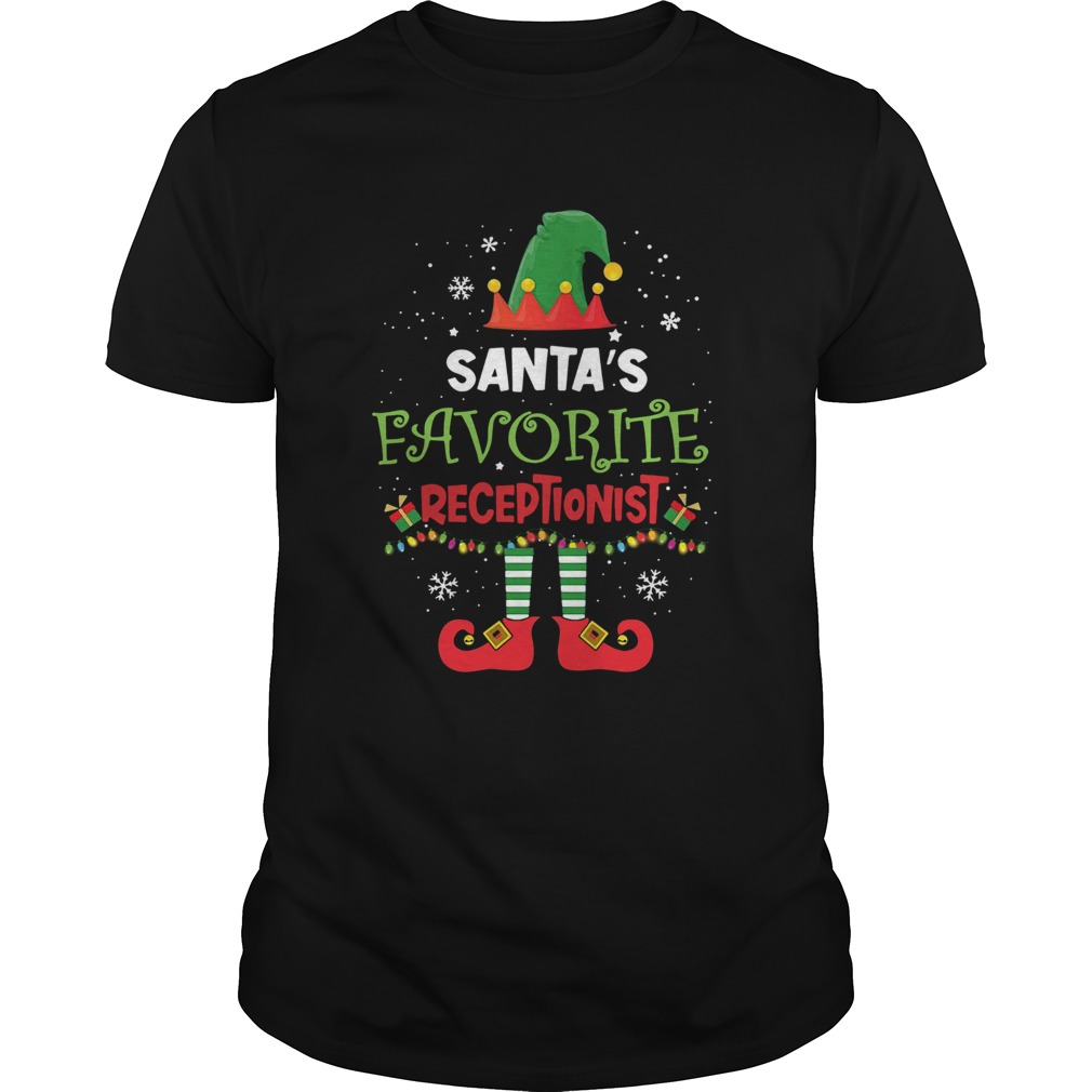 Elf Santas Favorite Receptionist shirt Elf Santas Favorite Receptionist shirt