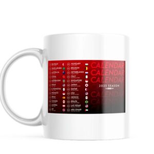 F1 2023 Calendar Racing Mug