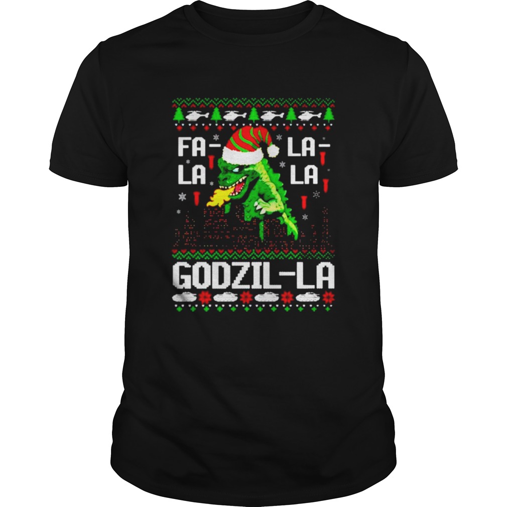 Fa La La La Godzilla Christmas shirt Fa La La La Godzilla Christmas shirt