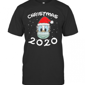 Face Donald Santa Wear Mask Merry Christmas 2020 Christmas T-Shirt