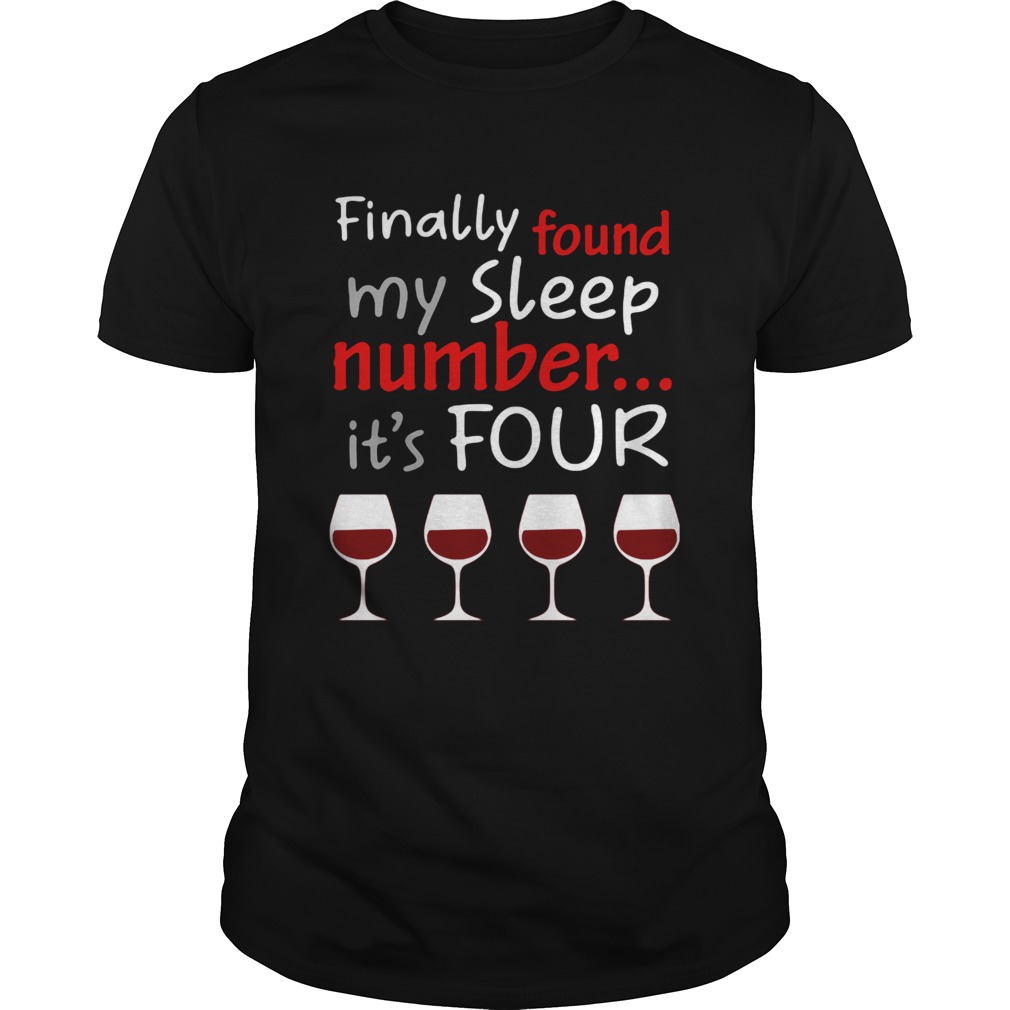 Finally found my sleep number its four christmas shirt Finally found my sleep number its four christmas shirt