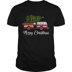 Firefighter Merry Christmas shirt