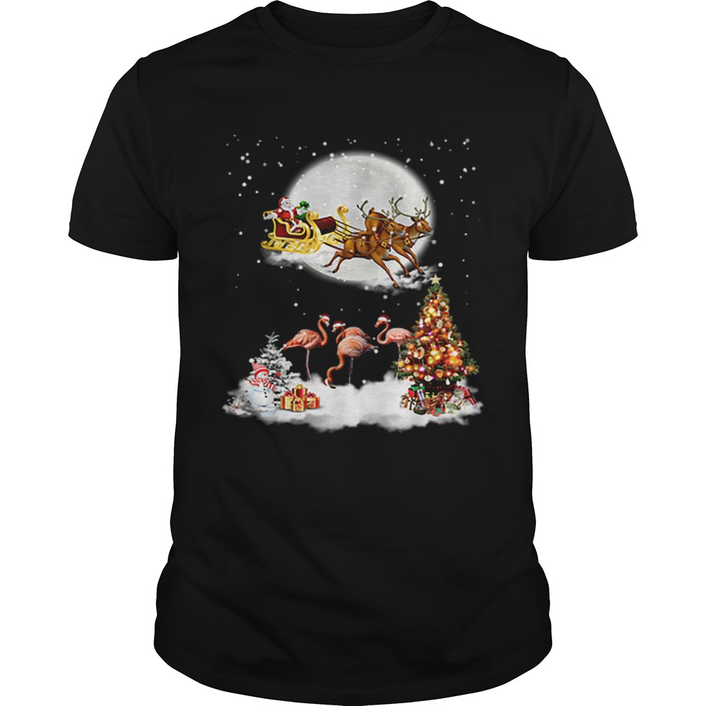 Flamingo Christmas Santa Riding Reindeer shirt Flamingo Christmas Santa Riding Reindeer shirt