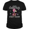 Flamingo Make Christmas Great Again shirt