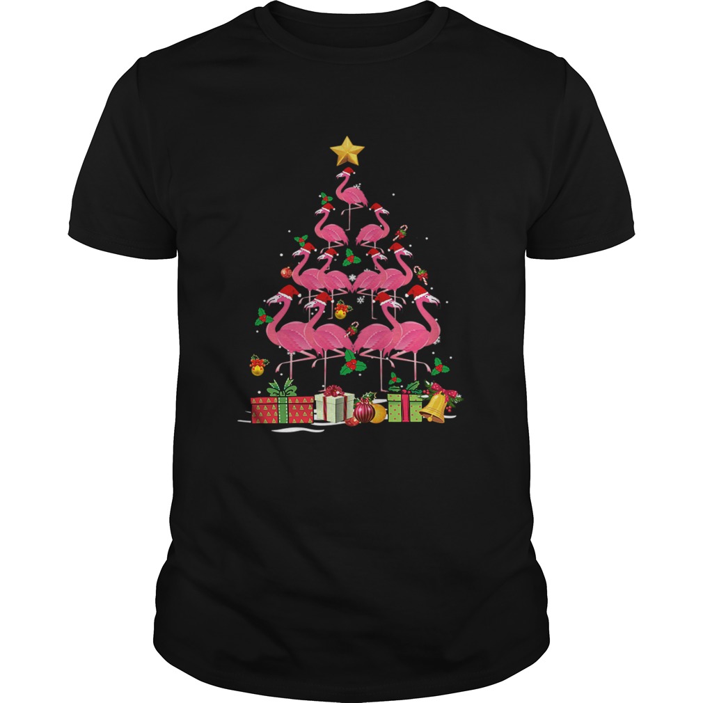 Flamingo Tree Ugly Christmas Funny T-Shirt Flamingo Tree Ugly Christmas Funny T-Shirt