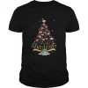 Flamingos christmas tree shirt
