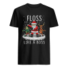 Floss Like A Boss Santa Floss Funny Christmas T-Shirt