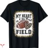 Football Mom T-shirt My Heart