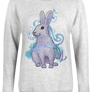 Foraging Familiars Hare Ladies Grey Sweatshirt