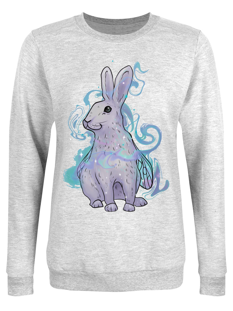 Foraging Familiars Hare Ladies Grey Sweatshirt Foraging Familiars Hare Ladies Grey Sweatshirt