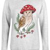 Foraging Familiars Owl Ladies Grey Sweatshirt