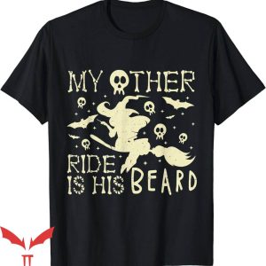 Free Mustache Rides T-Shirt My Other Ride Is His Beard Tee
