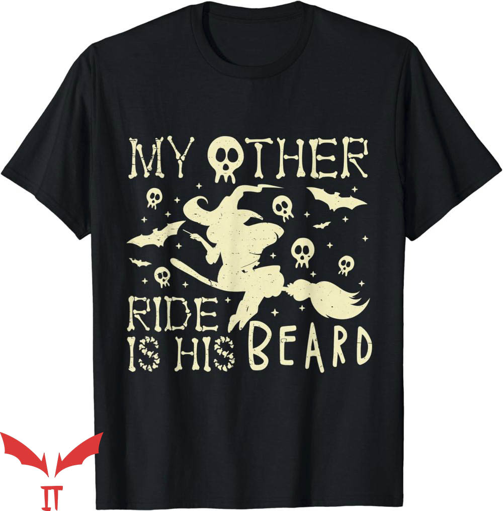 Free Mustache Rides T-Shirt My Other Ride Is His Beard Tee Free Mustache Rides T-Shirt My Other Ride Is His Beard Tee