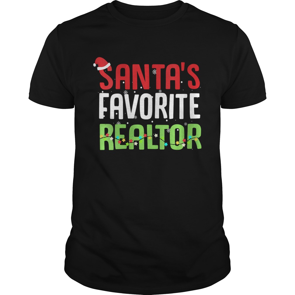 Funny Santas Favorite Realtor Estate Agent Christmas Gift shirt Funny Santas Favorite Realtor Estate Agent Christmas Gift shirt