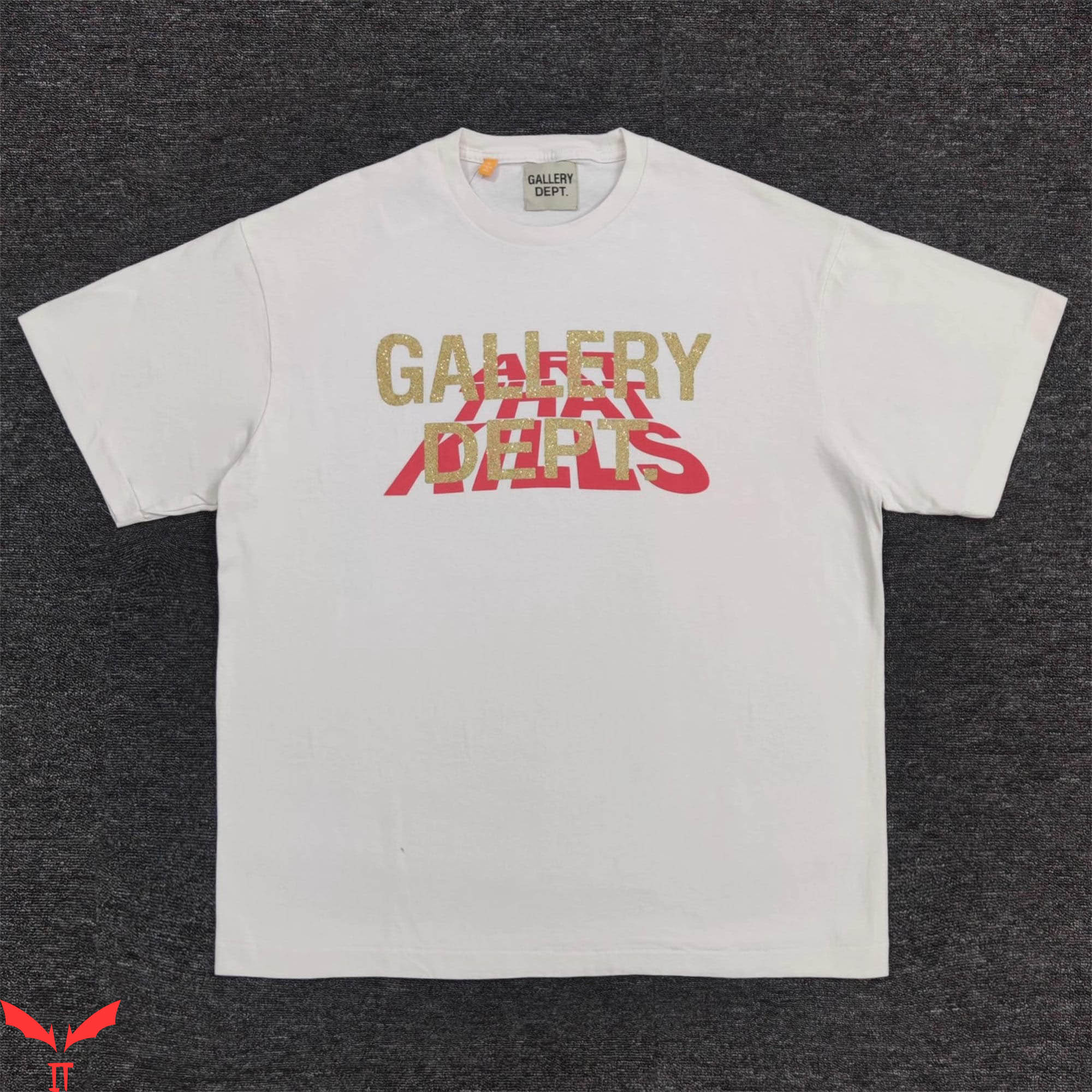 Gallery Dept Hollywood T-Shirt Atk Gold Dust Logo Gallery Dept Hollywood T-Shirt Atk Gold Dust Logo