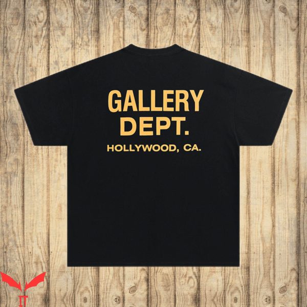 Gallery Dept Hollywood T-Shirt Retro Letters Graffiti HipHop