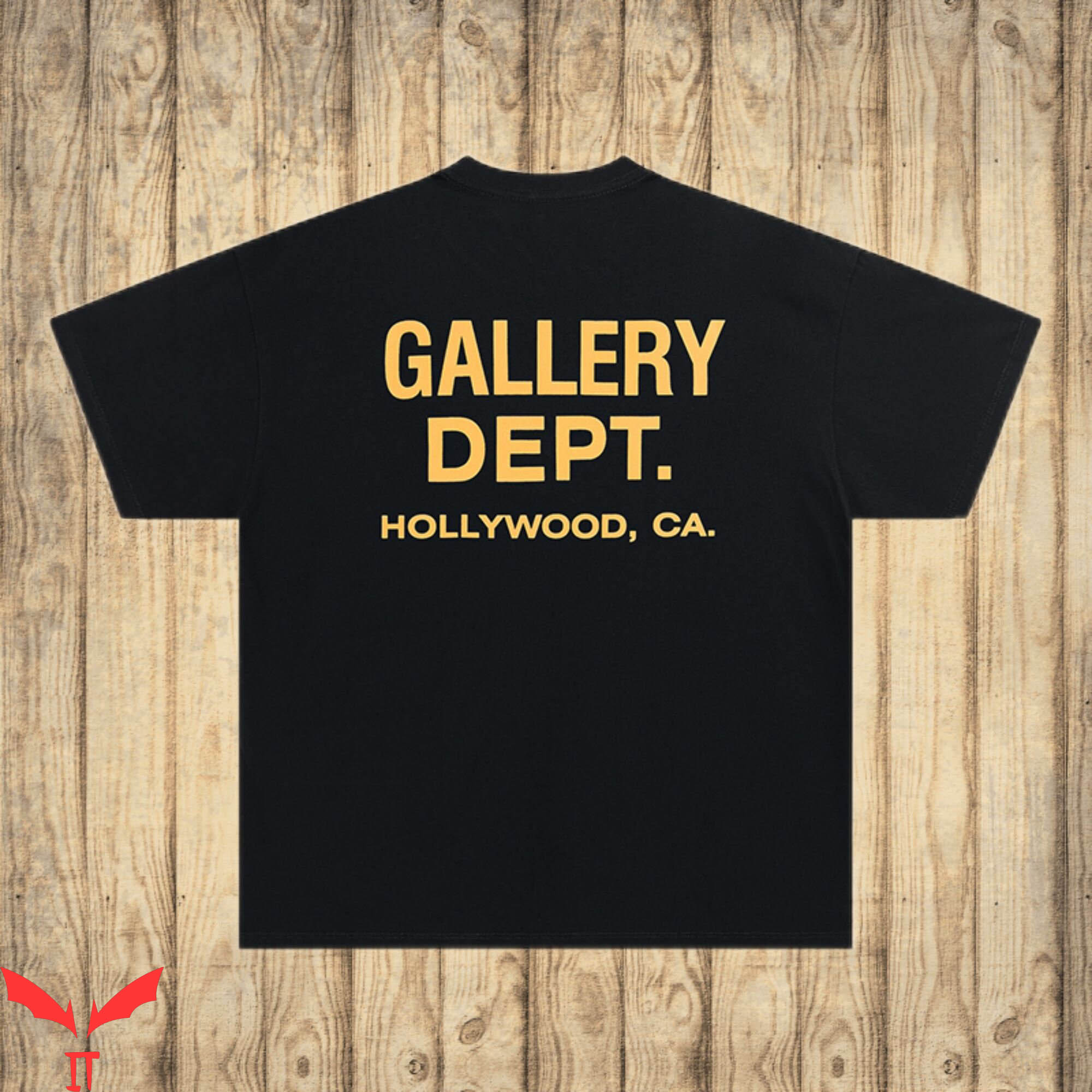 Gallery Dept Hollywood T-Shirt Retro Letters Graffiti HipHop Gallery Dept Hollywood T-Shirt Retro Letters Graffiti HipHop