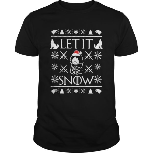 Game of Thrones Jon Snow Let It Snow Ugly Christmas shirt