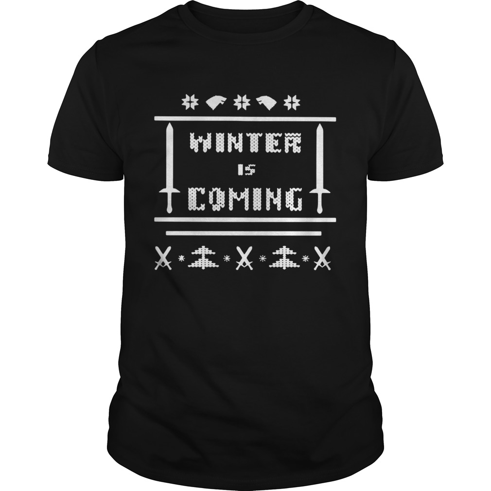 Game of Thrones Winter Is Coming Ugly Christmas shirt Game of Thrones Winter Is Coming Ugly Christmas shirt