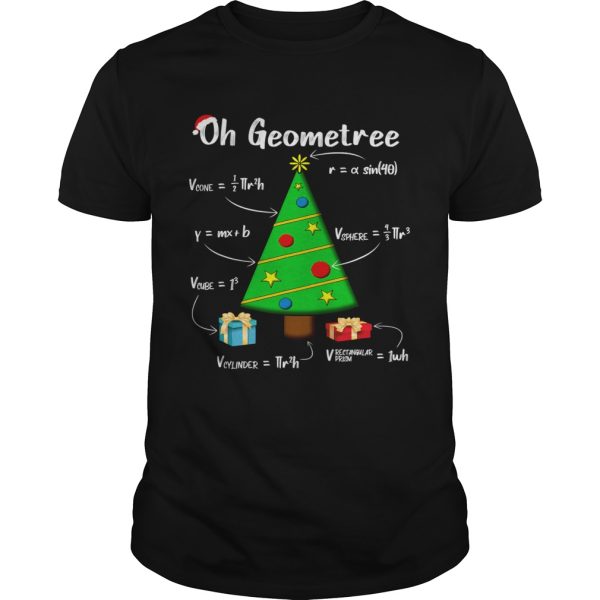 Geometry Math Science Teacher Christmas 2020 Oh Geometree shirt