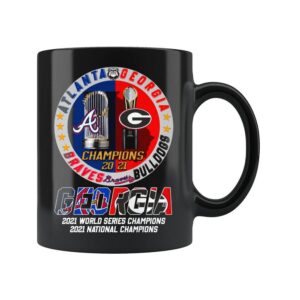 Georgia Bulldogs Braves Championship Mug Gift Real Fans