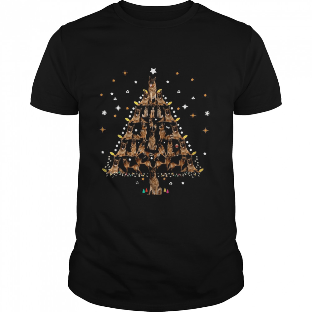 German Shepherd Dog Christmas Tree shirt German Shepherd Dog Christmas Tree shirt